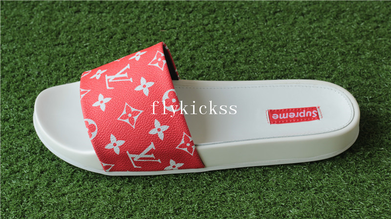 LVS Supemre Slipper White Red